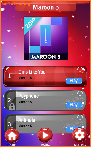 Maroon 5 Piano Games 2019 screenshot