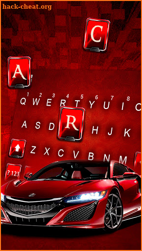 Maroon Race Car Keyboard Background screenshot