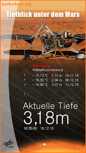 Mars mission InSight screenshot