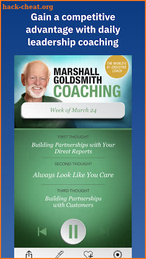 Marshall Goldsmith Coaching - Leadership training screenshot