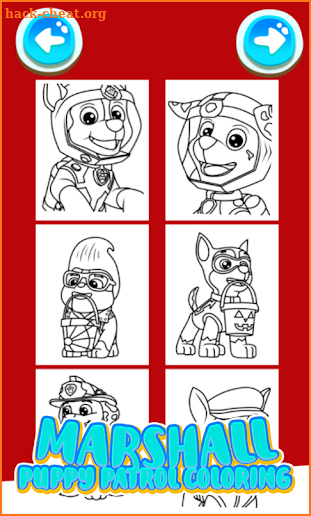 Marshall Puppy Patrol Coloring - Paw Dogs Pictures screenshot