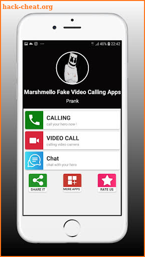 Marshmallow Call - Fake video call with Marshmello screenshot