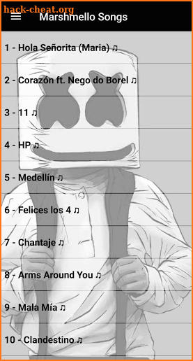 Marshmello SONGS OFFLINE ( 50 SONGS ) screenshot