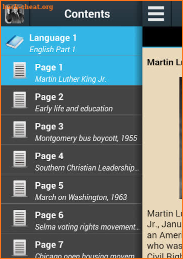 Martin Luther King Biography screenshot