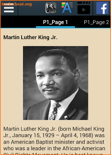 Martin Luther King Biography screenshot