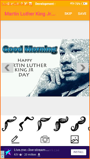 Martin Luther King Jr. Greetings Maker For Wishes screenshot