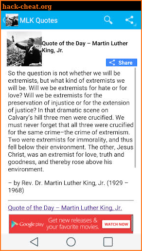Martin Luther King Quote Daily screenshot