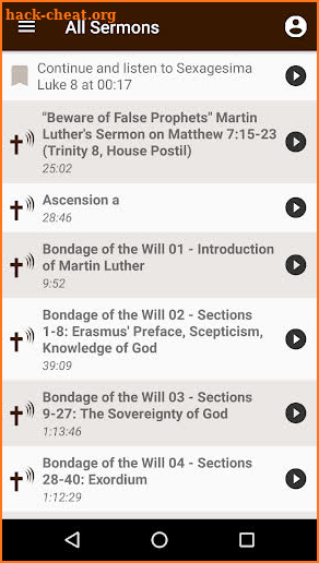 Martin Luther Sermons screenshot