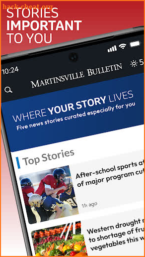 Martinsville Bulletin screenshot