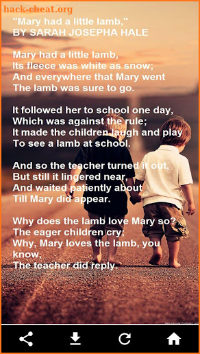 Mary had a little lamb screenshot