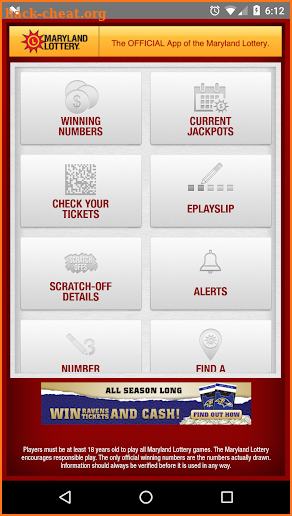 Maryland Lottery Official App screenshot