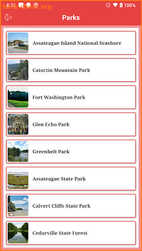 Maryland National and State Parks screenshot