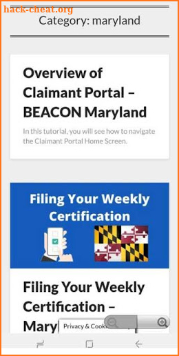 Maryland Unemployment App screenshot