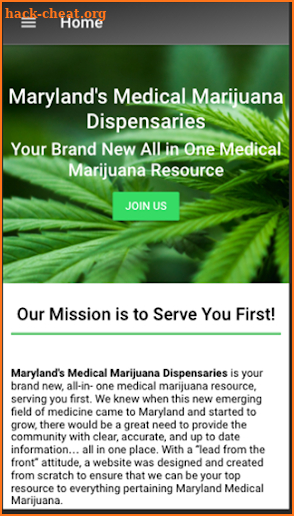 Marylands Medical Marijuana Dispensaries screenshot