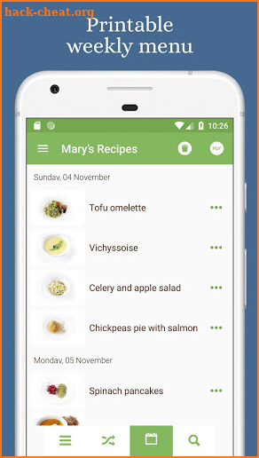 Mary’s Recipes screenshot