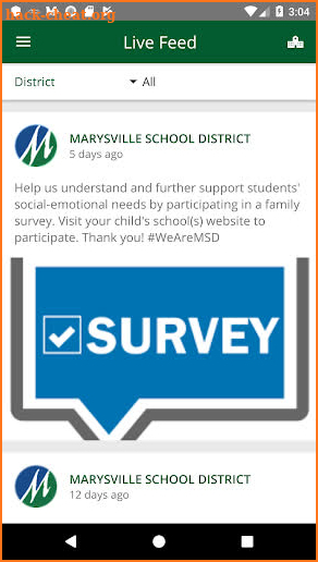 Marysville School District, WA screenshot