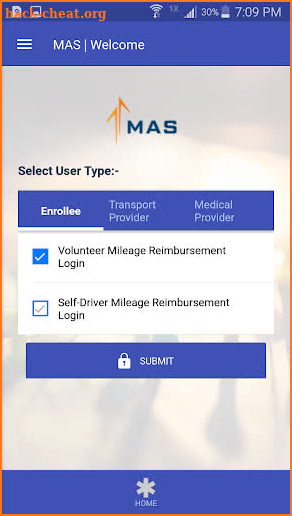 MAS Trips screenshot