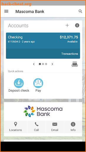 Mascoma Bank screenshot