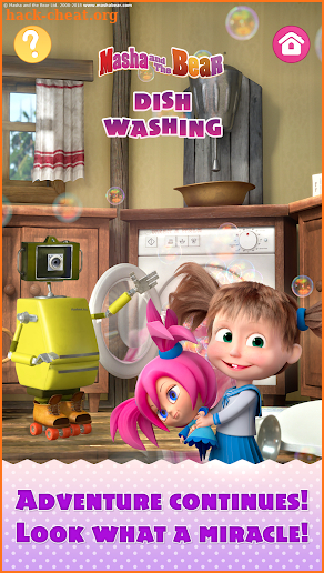 Masha and the Bear Child Games: Dish Washing screenshot
