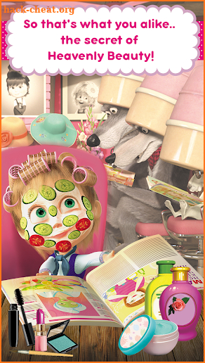 Masha and the Bear: Hair Salon and MakeUp Games screenshot