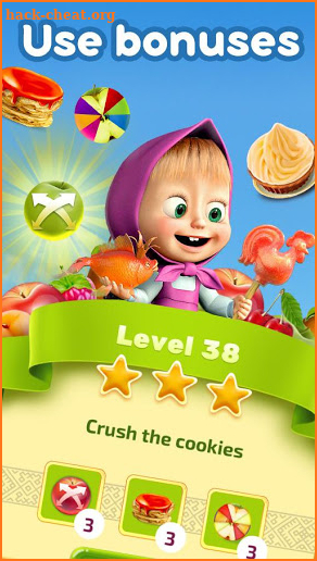 Masha and The Bear Jam Day Match 3 games for kids screenshot