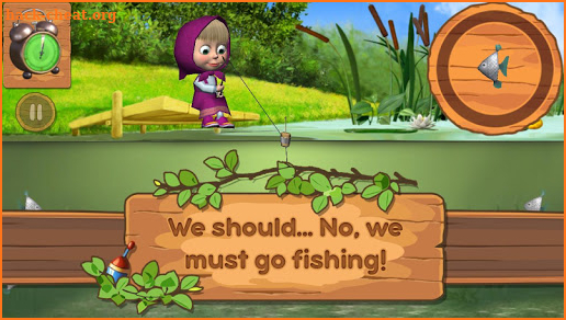 Masha and the Bear: Kids Fishing screenshot