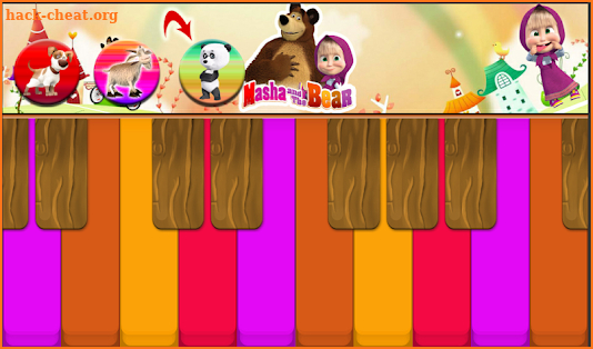 Masha and the Bear : Piano Tiles Game For Kids screenshot