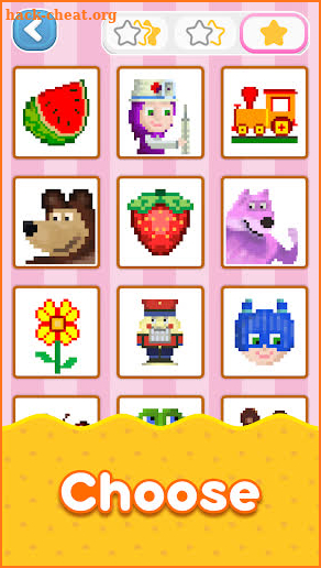 Masha and the Bear. Pixel сoloring pages for kids screenshot