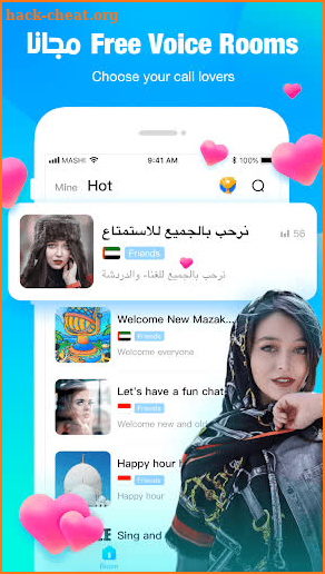 Mashi - Free Voice Chat Rooms , Talk to Strangers screenshot
