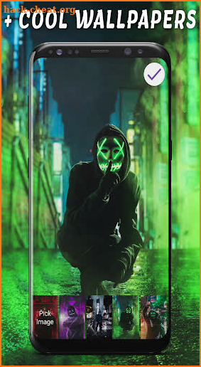 Mask Anonymous Lock Screen & Wallpapers screenshot
