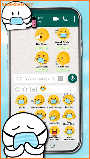 Mask Emoji Mika Emoji Stickers screenshot