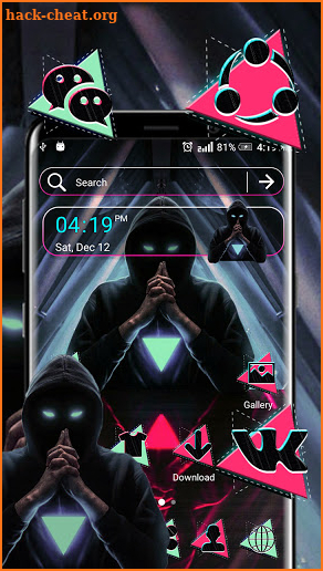 Mask Man Triangle Theme screenshot