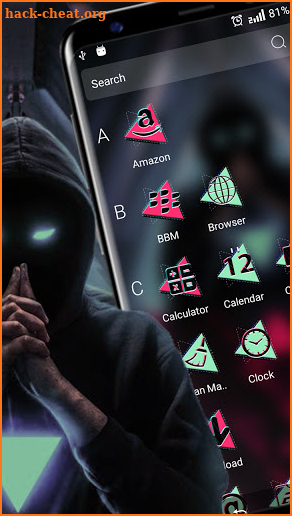 Mask Man Triangle Theme screenshot