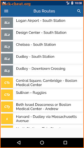 Massachusetts Bus Rail tracker & Ferry transit screenshot