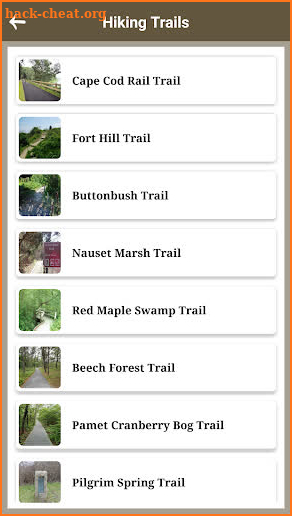 Massachusetts Hiking Trails screenshot