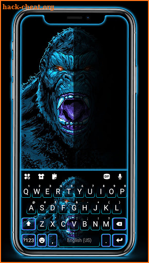 Massive Gorilla Keyboard Background screenshot