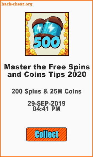 Master Free Spins and Coins The Top Tips 2020 screenshot