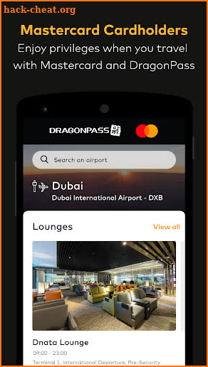 Mastercard Airport Pass MEA screenshot
