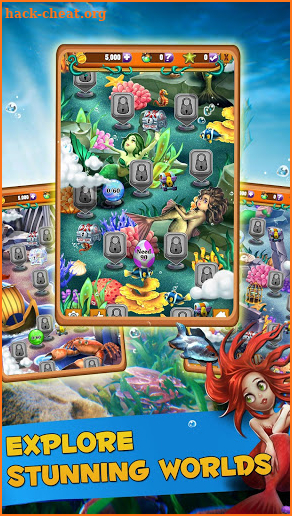 Match 3 Adventure - Mermaid Cove screenshot