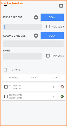 Match Barcode - Barcode comparison tool screenshot