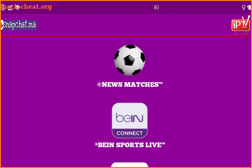 match snapchat.ma - مباريات اليوم screenshot