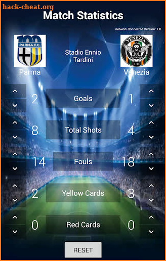 Match Statistics screenshot