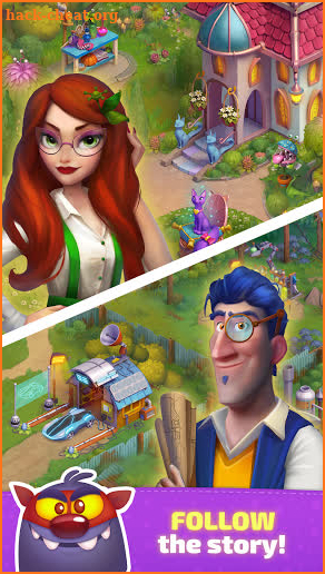 Matchville Stories: Puzzle game! Merge magic gems! screenshot
