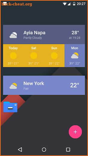 Material Weather Komponent screenshot