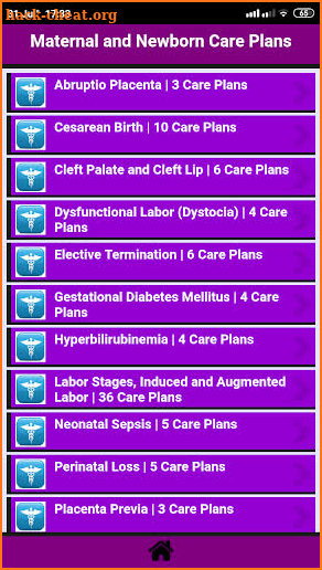 Maternal and Newborn Nursing Care Plans screenshot