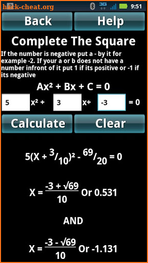 Math Algebra Solver Calculator screenshot