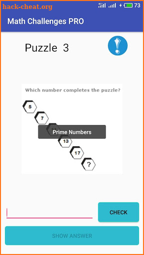 Math Challenges PRO 2018 - Puzzles for Geniuses screenshot