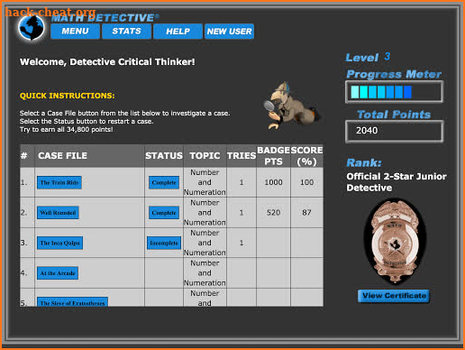 Math Detective® A1 screenshot