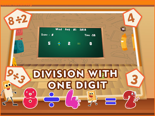 Math Division Games For Kids - Dividing Quiz App screenshot
