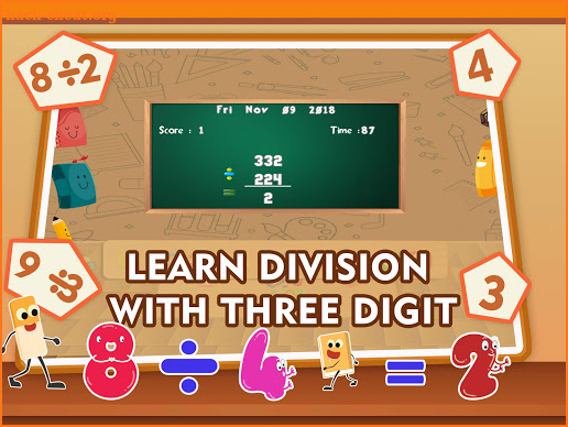Math Division Games For Kids - Dividing Quiz App screenshot